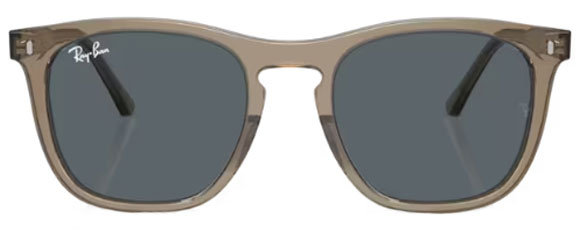 RB358 RAY-BAN RB2210F 6765R5 53 TRANSPARENT BROWN / BLUE
