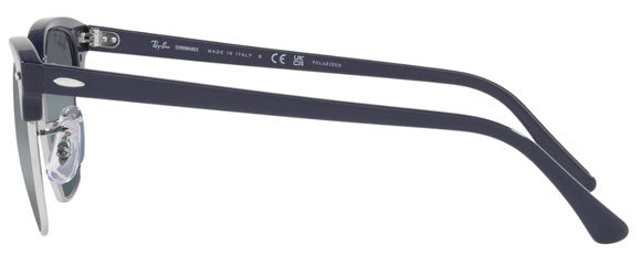 RB002 RAY-BAN CLUBMASTER RB3016F 1366G6 55 MM BLUE ON SILVER