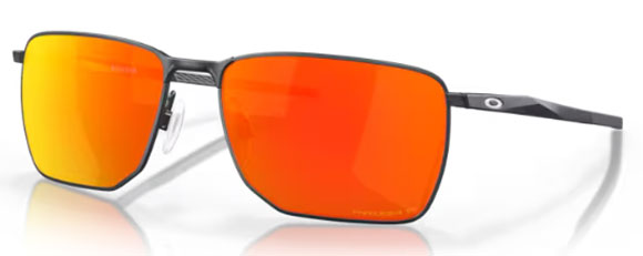 OK206 OAKLEY EJECTOR OO4142 414215 58 LIGHT STEEL / PRIZM RUBY