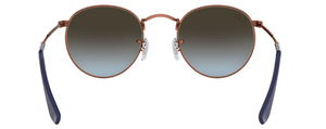 H29 RAY-BAN ROUND METAL  RB3447 900396 53 BRONZE COPPER  /  BLUE
