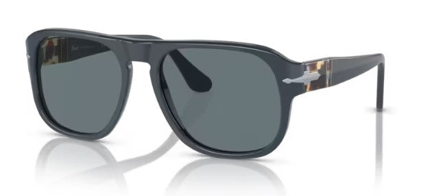 Persol Dusty Blue Sunglasses with Dark Polar Lenses Persol Jean PO3310S Sunglasses Dusty Blue / Dark Blue Polar  main image 4