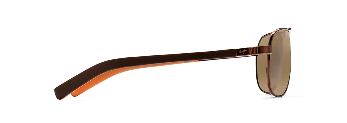 MJ327 MAUI JIM GUARDRAILS H327-23 58 METALLIC GLOSS COPPER / HCL