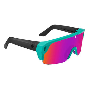 SY031 SPY MONOLITH 5050 6700000000158 142 MATTE TEAL  HAPPY GRAY GREEN WITH PINK SPECTRA MIRRORED