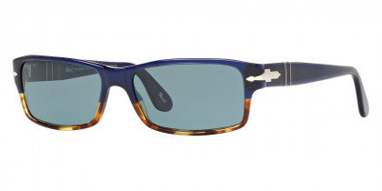 PO31 PERSOL PO2747S 955 4N 57 HAVANA ON BLUE PHOTOCHROMIC BLUE POLAR A Million Sunglasses