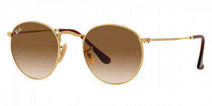 RB788 RAY-BAN ROUND METAL RB3447 001/51 50 GOLD / BROWN – A