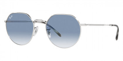 RB3565-003/3F.53口20/145 RB222 RAY-BAN JACK RB3565 003/3F 53 SILVER CLEAR GRADIENT BLUE – A