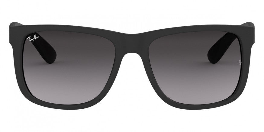 C114F RAY-BAN JUSTIN RB4165F 622/8G 55 RUBBER BLACK LIGHT GRAY