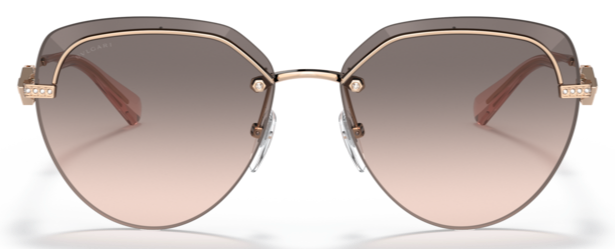 G12 BVLGARI BV6154B 20143B 59 PINK GOLD / PINK GRADIENT GREY