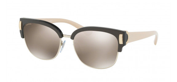 G14 BVLGARI BV8189 897/5A 55 COCOA - PALE GOLD / LIGHT BROWN MIRRORED GOLD