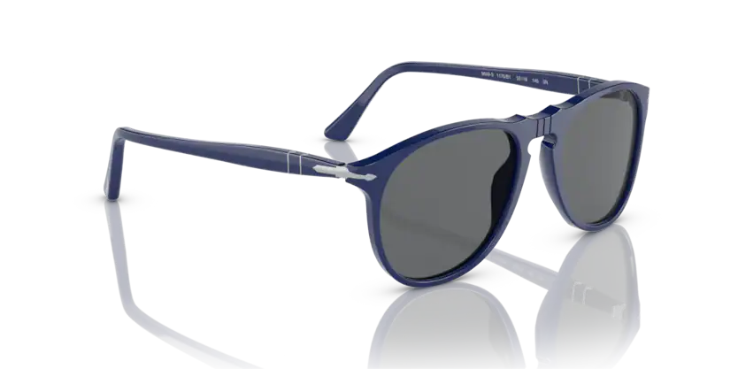 PO136 PERSOL PO9649S 1170B1 55 SOLID BLUE / DARK GREY