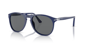 PO136 PERSOL PO9649S 1170B1 55 SOLID BLUE / DARK GREY