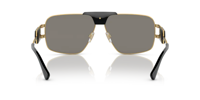 VE146 VERSACE VE2251 10026G 63 GOLD / LIGHT GRAY MIRRORED SILVER