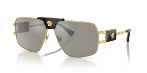 VE146 VERSACE VE2251 10026G 63 GOLD / LIGHT GRAY MIRRORED SILVER