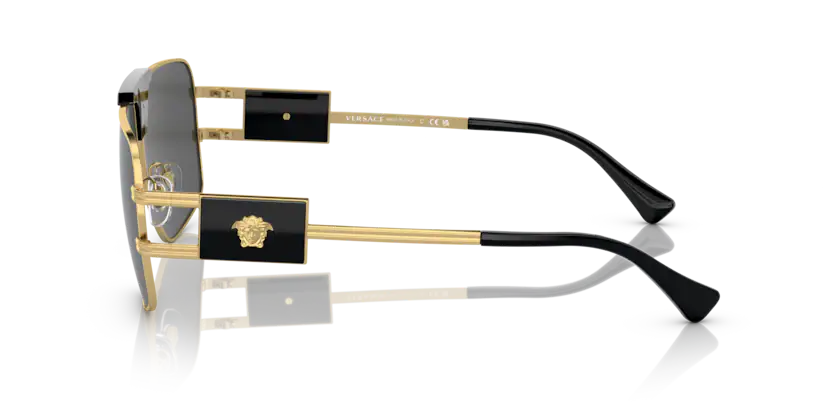 VE147 VERSACE VE2251 100287 63 GOLD / DARK GRAY