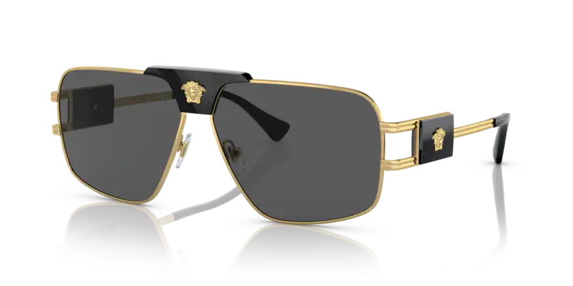 VE147 VERSACE VE2251 100287 63 GOLD / DARK GRAY