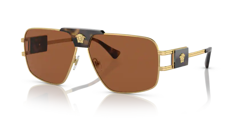 VE171 VERSACE VE2251 147073 63 GOLD / DARK BROWN