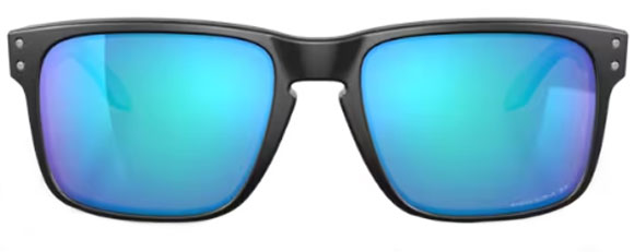 OK15 OAKLEY HOLBROOK OO9102 9102F0 55 MATTE BLACK / PRIZM SAPPHIRE IRIDIUM POLARIZED