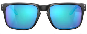 OK15 OAKLEY HOLBROOK OO9102 9102F0 55 MATTE BLACK / PRIZM SAPPHIRE IRIDIUM POLARIZED