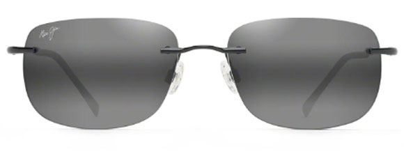 MJ418 MAUI JIM OHAI 334-02 59.5 GLOSS BLACK / NEUTRAL GREY