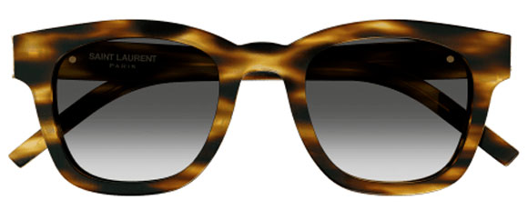 SL68 YSL SAINT LAURENT SL M124-003 49 HAVANA  /  GRAY GRADIENT