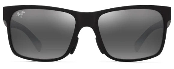 MJM208 MAUI JIM HOOPILI 683-02  MATTE BLACK / NEUTRAL GREY