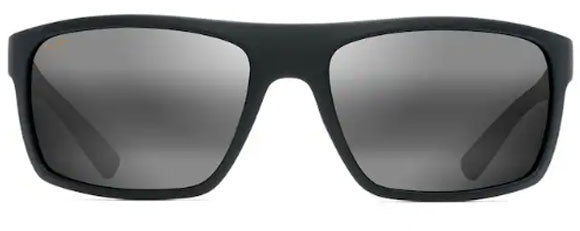 MJ210  MAUI JIM BYRON BAY 746-02MR 62 RUBBER MATTE BLACK / NEUTRAL GRAY