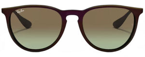 RB353 RAY-BAN ERIKA RB4171 6316E8 54 MIRROR RED ON BLACK / GREEN BROWN