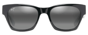 MJM071 MAUI JIM VALLEY ISLE 780-02 54 BLACK GLOSS   / NEUTRAL GREY