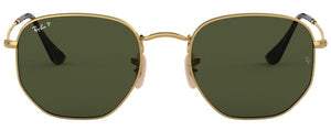 E44 RAY-BAN HEXAGONAL RB3548N 001/58 51 ARISTA / G-15 GREEN POLARIZED