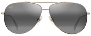 MJM173 MAUI JIM HAUOLI XL 674-16A SHINY LIGHT GOLD WITH CRYSTAL / NEUTRAL GREY