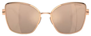 T169 TIFFANY TF3102B 61750W 58 ROSE GOLD  / CLEAR MIRRORED REAL ROSE GOLD