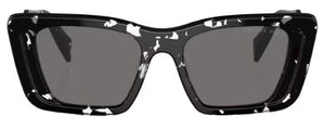 PR132 PRADA PR 08YS 15S5Z1 51 BLACK CRYSTAL TORTOISE  DARK GREY POLARIZED