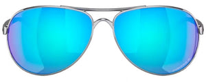 R59 OAKLEY FEEDBACK OO4079 407933 59 POLISHED CHROME / PRIZM SAPPHIRE IRIDIUM POLARIZED