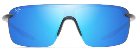 MJM191 MAUI JIM  PALULU B680-02 MATTE BLACK / BLUE HAWAII