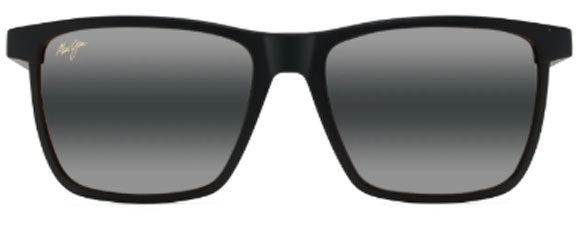 MJM020 MAUI JIM MYMAUI ONE WAY MM875-001 55 BLACK MATTE / NEUTRAL GREY BI GRADIENT