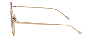G104 GUCCI  GG0401SK 001 56 GOLD PURPLE / BROWN GRADIENT