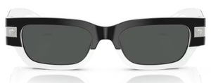 VE227 VERSACE VE4465 545987 53 TOP BLACK WHITE  / DARK GREY