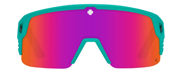 SY031 SPY MONOLITH 5050 6700000000158 142 MATTE TEAL  HAPPY GRAY GREEN WITH PINK SPECTRA MIRRORED