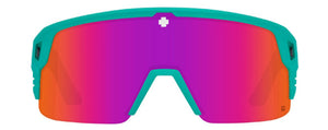 SY031 SPY MONOLITH 5050 6700000000158 142 MATTE TEAL  HAPPY GRAY GREEN WITH PINK SPECTRA MIRRORED