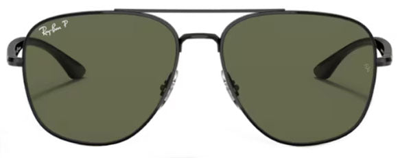 RB530 RAY-BAN RB3683 002/58 56 BLACK / G-15 GREEN POLARIZED