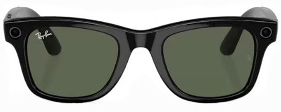 RB511 RAY-BAN META WAYFARER RW4006 601/71 50 SHINY BLACK / G-15 GREEN