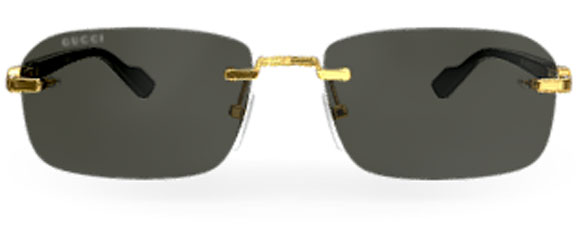 G183 GUCCI GG1221S-001 56 GOLD - BLACK - GREY – A Million Sunglasses