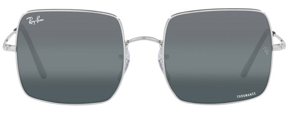 RB023 RAY-BAN SQUARE RB1971 9242G6 54  SILVER / BLUE MIRRORED POLARIZED