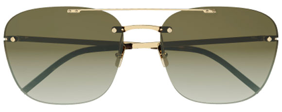 SL51 SAINT LAURENT SL 309 RIMLESS-003 58 GOLD / BROWN