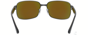 RB297 RAY-BAN RB3566CH 004/A1 65 GUNMETAL  GREEN MIRRORED BLUE POLARIZED