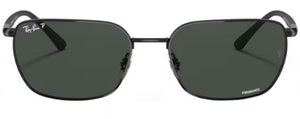 RB350 RAY-BAN RB3684CH 002/K8 58 BLACK / DARK GREY POLARIZED
