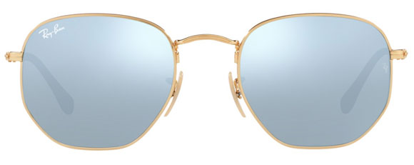 H74B RAY BAN HEXAGONAL RB3548N 001 30 54 ARISTA GRAY FLASH A Million Sunglasses