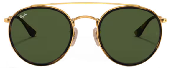 E52 RAY-BAN RB3647N 001 51 ARISTA GOLD / G-15 GREEN