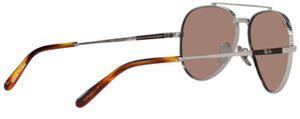 D84 RAY-BAN AVIATOR TITANIUM RB8225 313904 62 SILVER / GRAY MIRRORED BLUE