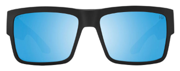 SY006 SPY CYRUS 6700000000181 58 MATTE BLACK / HAPPY BOOST BRONZE ICE BLUE SPECTRA MIRRORED POLARIZED